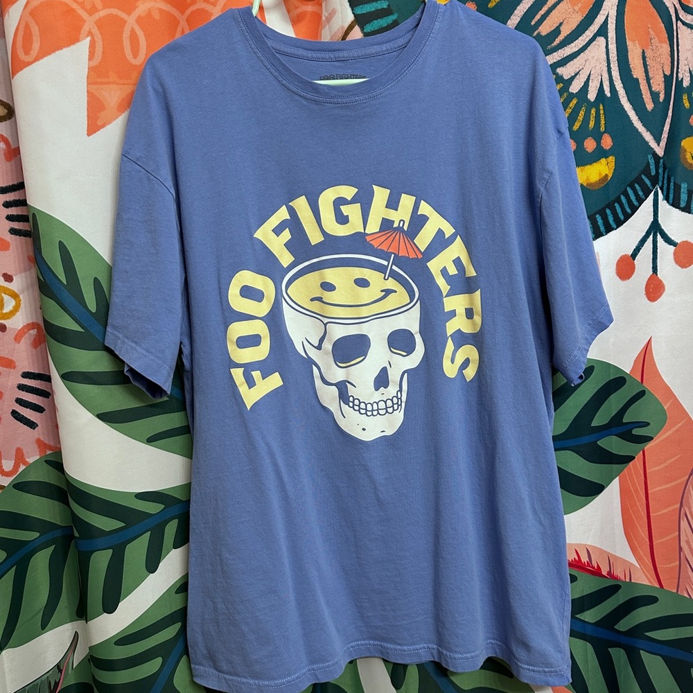 Blue Foo Fighters Graphic T-Shirt - L/XL